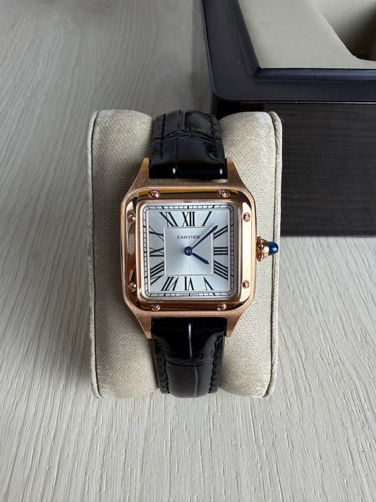 CARTIER SANTOS DUMONT ROSE SMALL 28MM X 38MM FEMININO