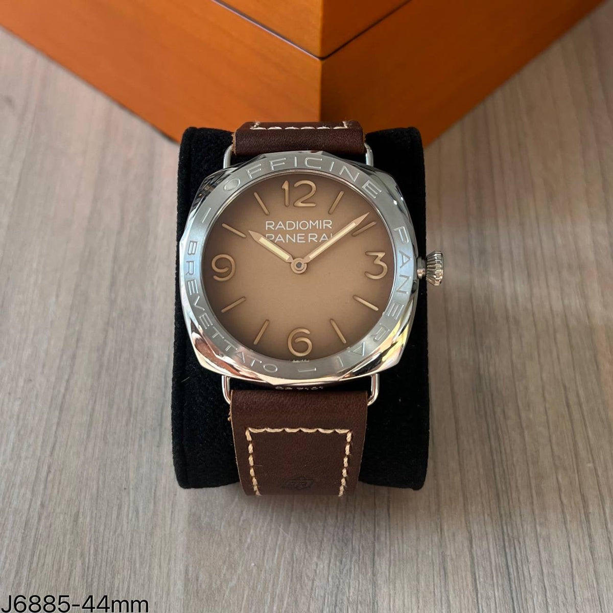 PANERAI RADIOMIR PRATA COURO 44MM