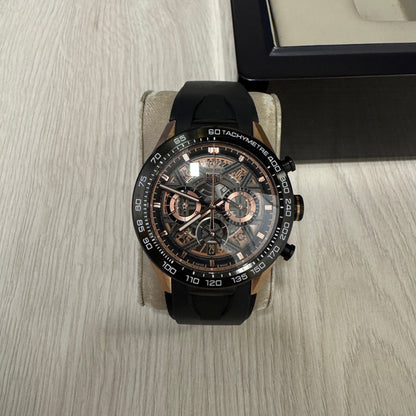 TAG HEUER CARRERA ROSE PRETO 44MM