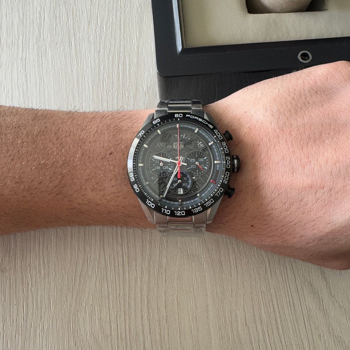 TAG HEUER CARRERA PORSCHE PRETO 45MM