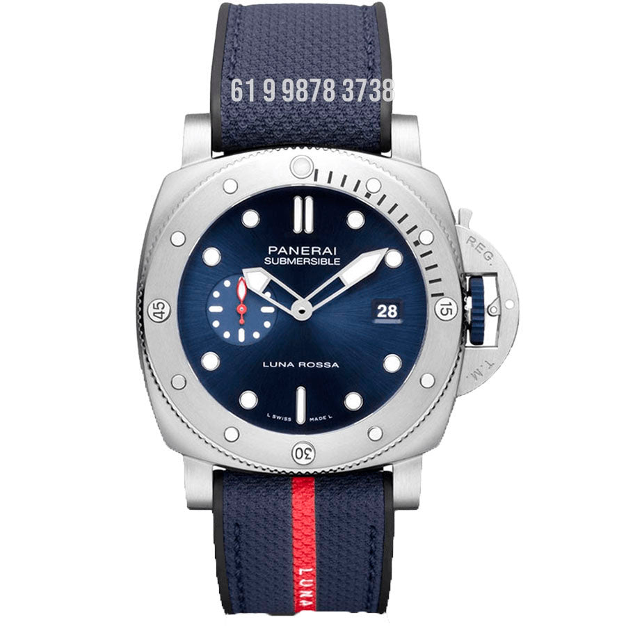 PANERAI SUBMERSIBLE LUNA ROSSA ETA p900vs SUPER CLONE