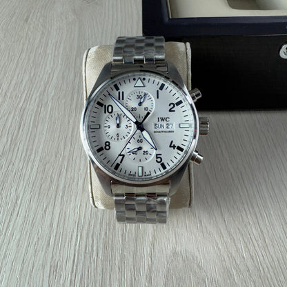 IWC TOP GUN PRATA BRANCO AUTOMÁTICO 44MM