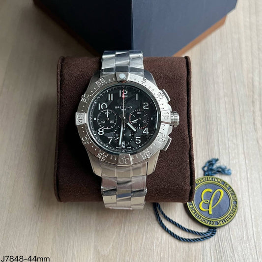 BREITLING AVENGER PRATA PRETO 44MM