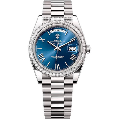 ROLEX DAY-DATE II AZUL BRILHANTES SUPER CLONE