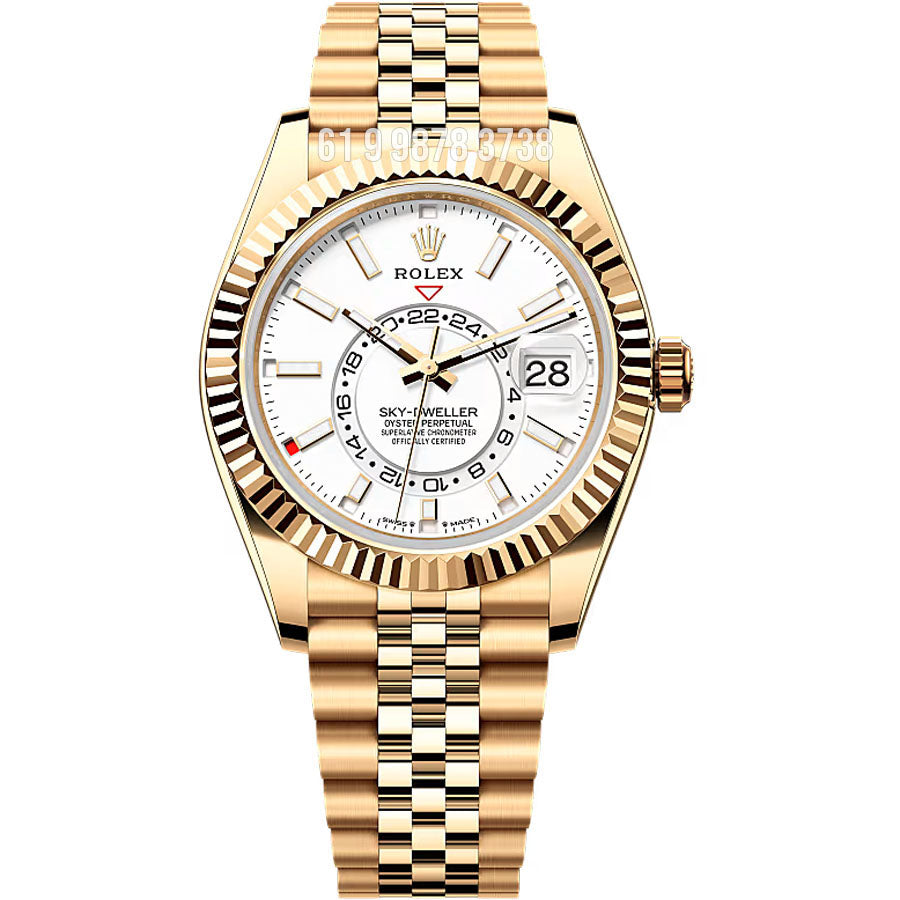ROLEX SKY-DWELLER  GOLD ETA SUPER CLONE