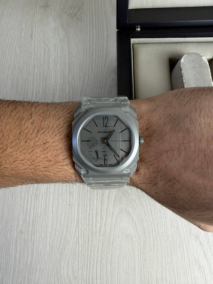BVLGARI OCTO FINISSIMO CINZA AUTOMATICO 40MM