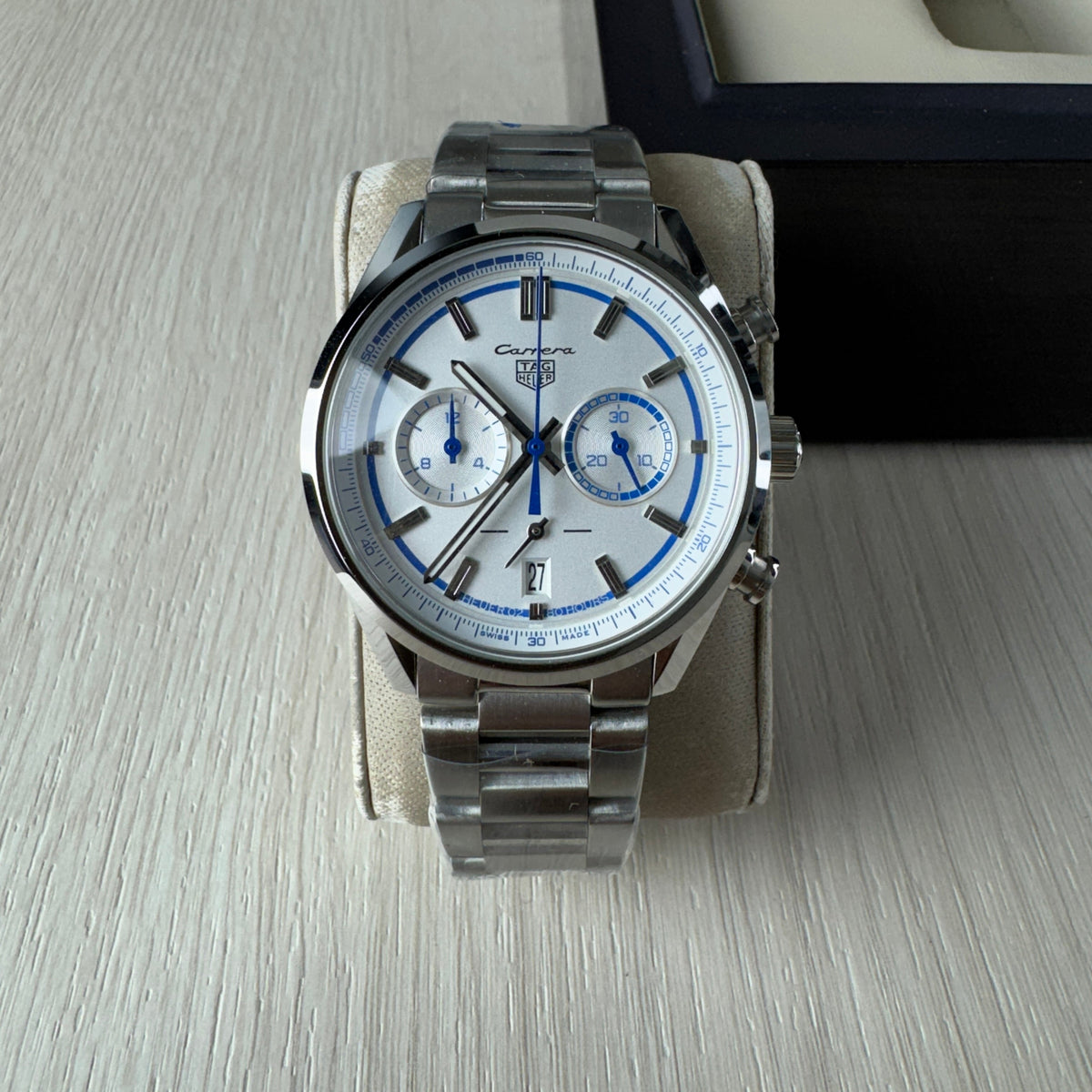 TAG HEUER CARRERA PRATA BRANCO 41MM