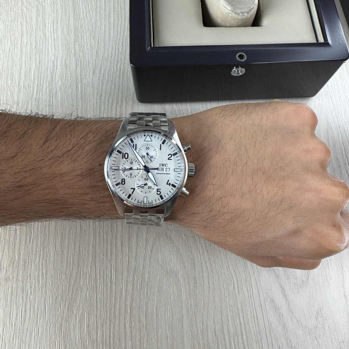 IWC TOP GUN PRATA BRANCO AUTOMÁTICO 44MM