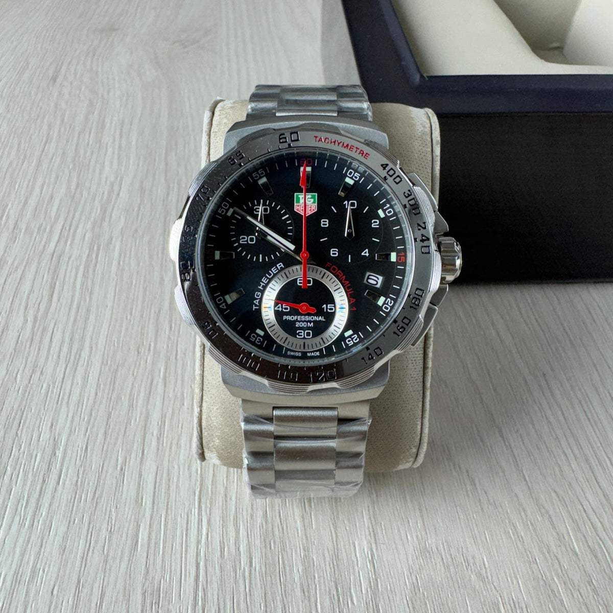 TAG HEUER F1 FORMULA 1 PRATA PRETO 44MM