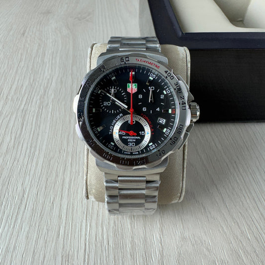 TAG HEUER F1 FORMULA 1 PRATA PRETO 44MM