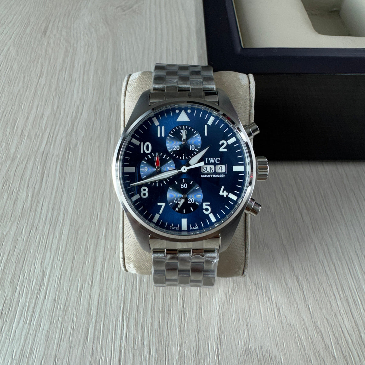 IWC TOP GUN PRATA AZUL AUTOMÁTICO 44MM