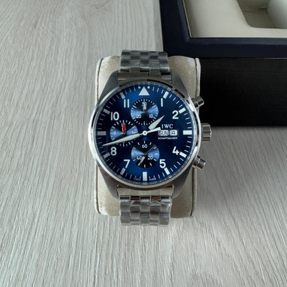 IWC TOP GUN PRATA AZUL AUTOMÁTICO 44MM