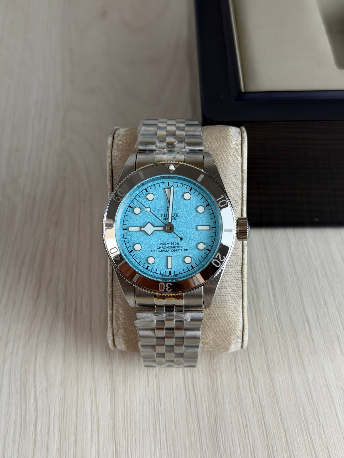 TUDOR BLACK BAY PRATA AZUL 41M