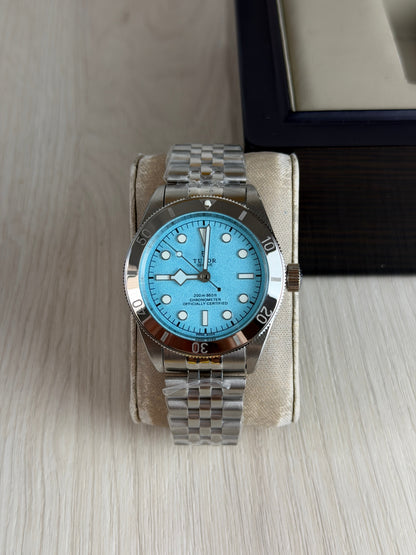 TUDOR BLACK BAY PRATA AZUL 41M