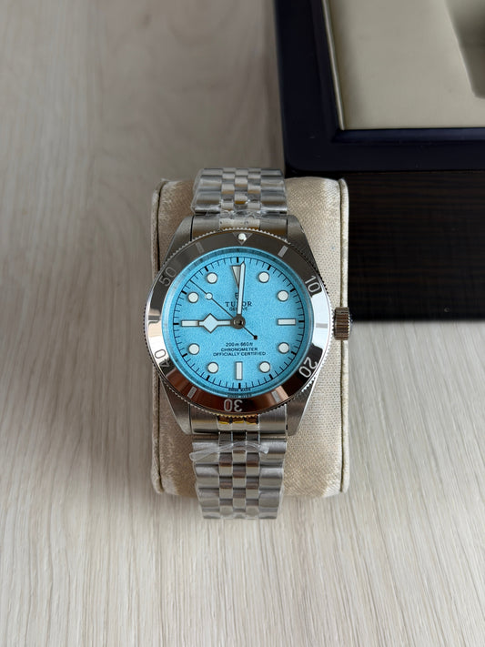 TUDOR BLACK BAY PRATA AZUL 41M