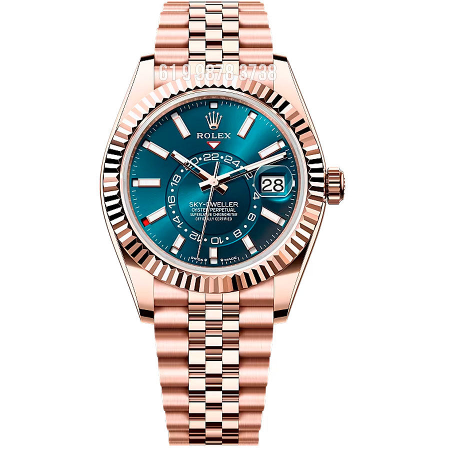 ROLEX SKY-DWELLER ROSÊ ETA SUPER CLONE