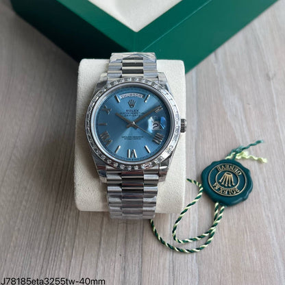 ROLEX DAY-DATE II AZUL BRILHANTES SUPER CLONE