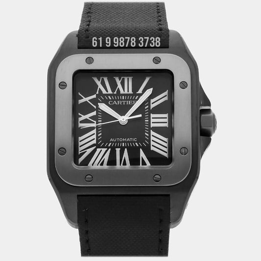 CARTIER SANTOS PRETO PVD NYLON 37MM SUPER CLONE