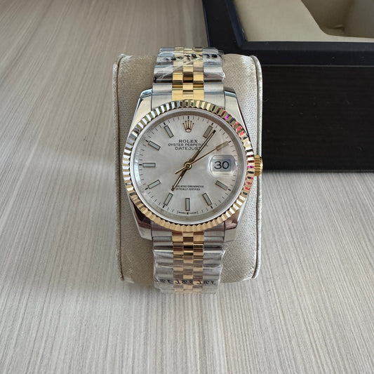 ROLEX DATEJUST MISTO DOURADO JUBILEU FEMININO 36MM