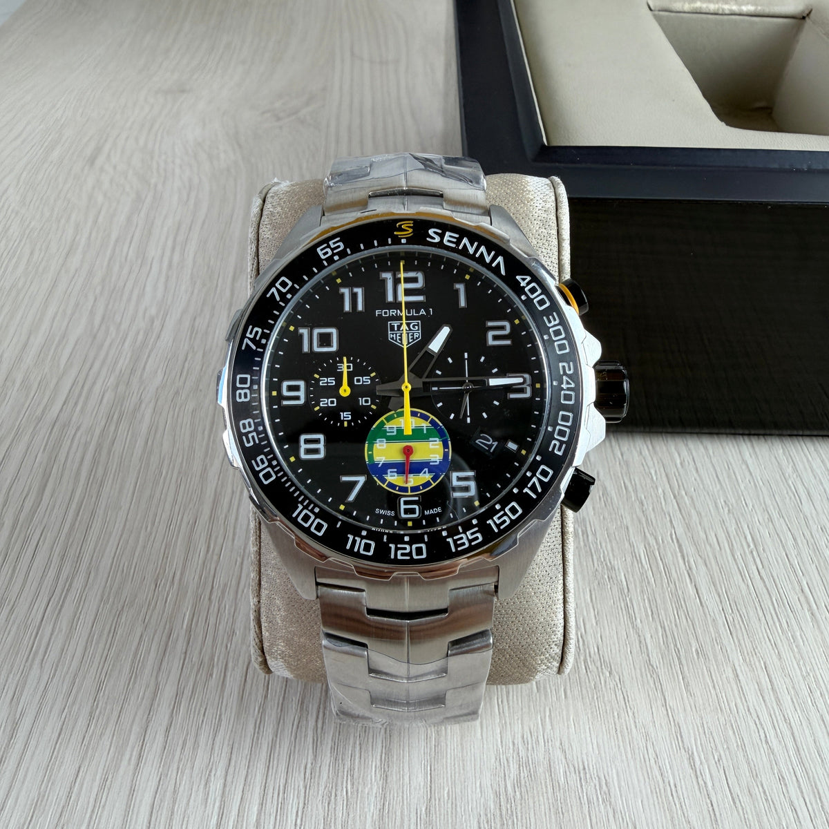 TAG HEUER SENNA PRATA PRETO 43MM