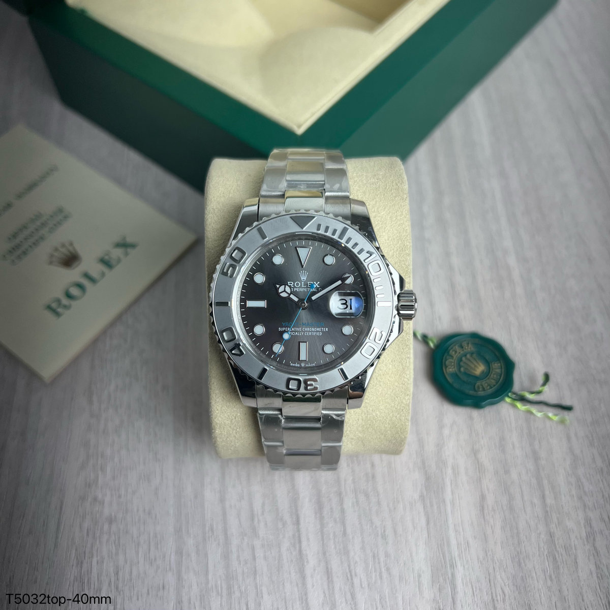 ROLEX YACHT MASTER CINZA 40MM