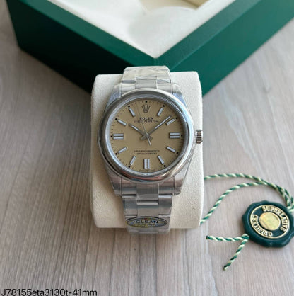 ROLEX OYSTER PERPETUAL BEIGE 41MM 134300 SUPER CLONE