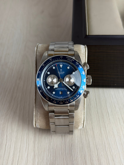 TUDOR BLACK BAY PRATA AZUL 41M