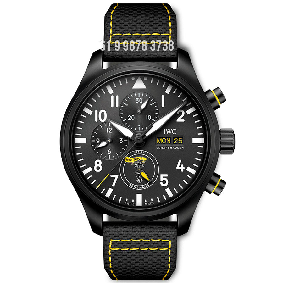 IWC PILOT  PRETO 44MM SUPER CLONE