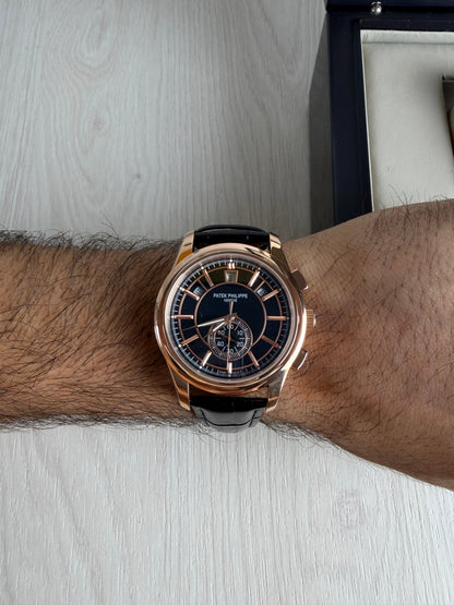 PATEK PHILIPPE ANNUAL CALENDAR ROSE PRETO 43MM