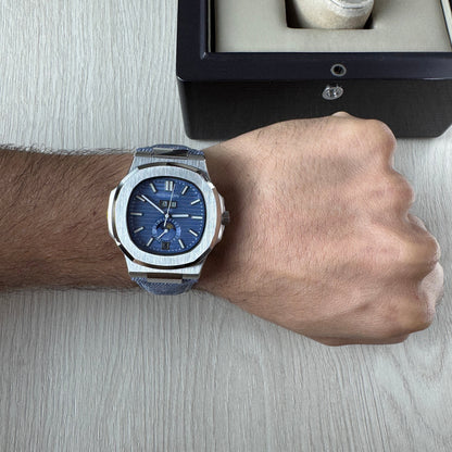 PATEK PHILIPPE NAUTILUS PRATA AZUL 40MM