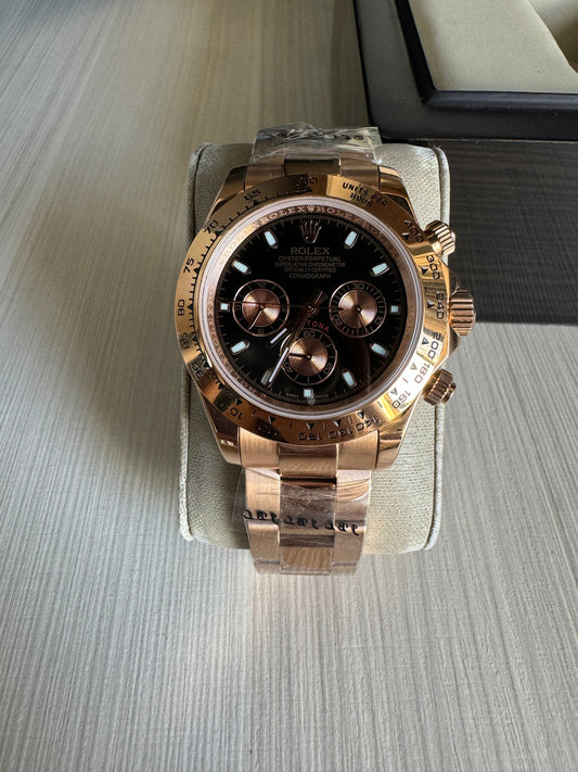 ROLEX DAYTONA ROSE PRETO 40MM