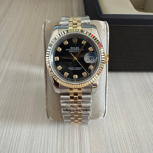 ROLEX DATEJUST MISTO DOURADO JUBILEU FEMININO 36MM
