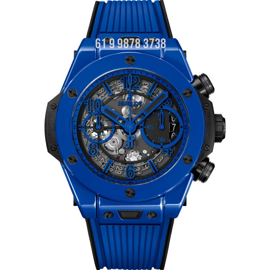 HUBLOT BIG BANG UNICO CERÂMICA BLUE ETA SUPER CLONE
