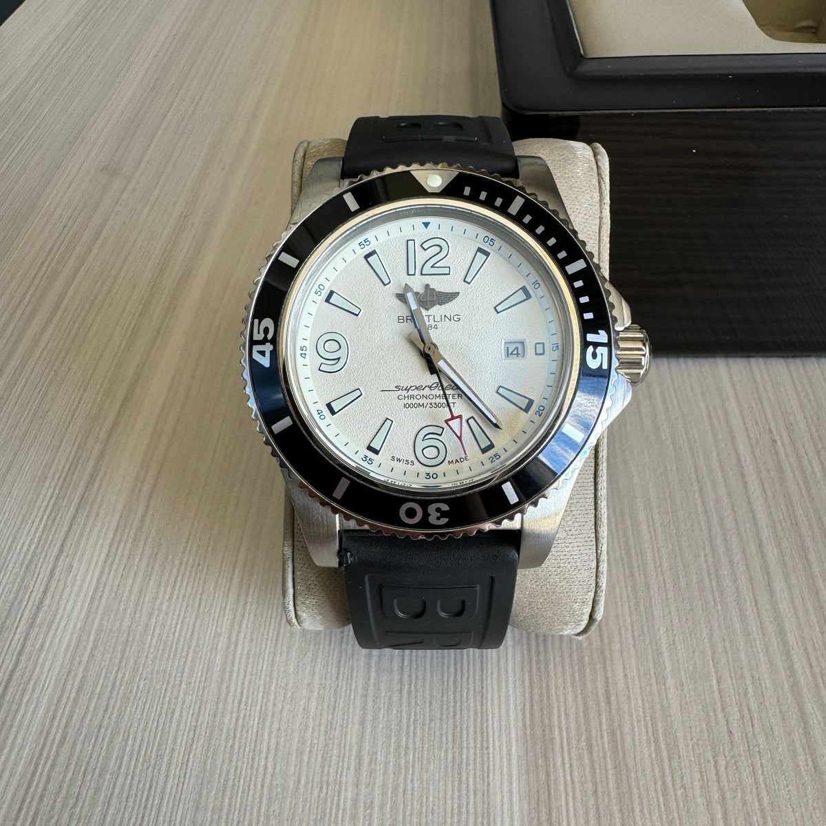 BREITLING SUPEROCEAN AUTOMÁTICO BRANCO 45MM