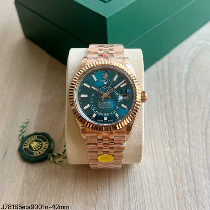 ROLEX SKY-DWELLER ROSÊ ETA SUPER CLONE