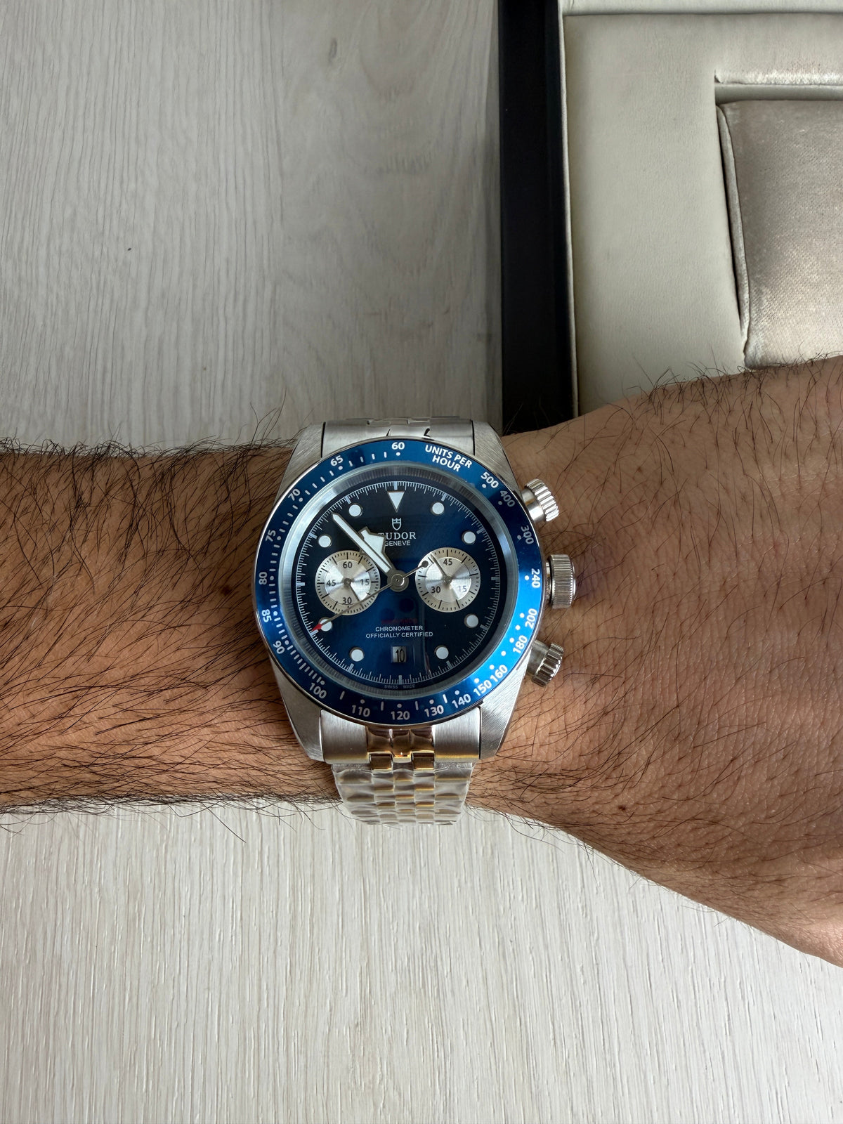 TUDOR BLACK BAY PRATA AZUL 41M