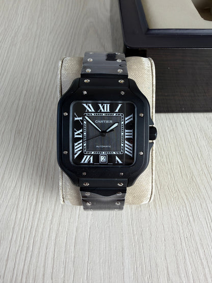 CARTIER SANTOS PRETO 40MM X 47MM