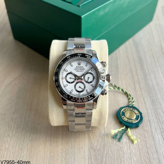 ROLEX DAYTONA PANDA PRATA BRANCO 2024  40MM