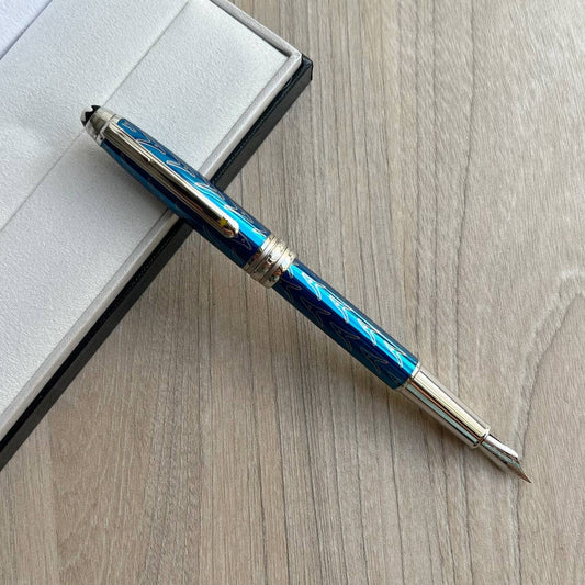 CANETA MONT BLANCA AZUL