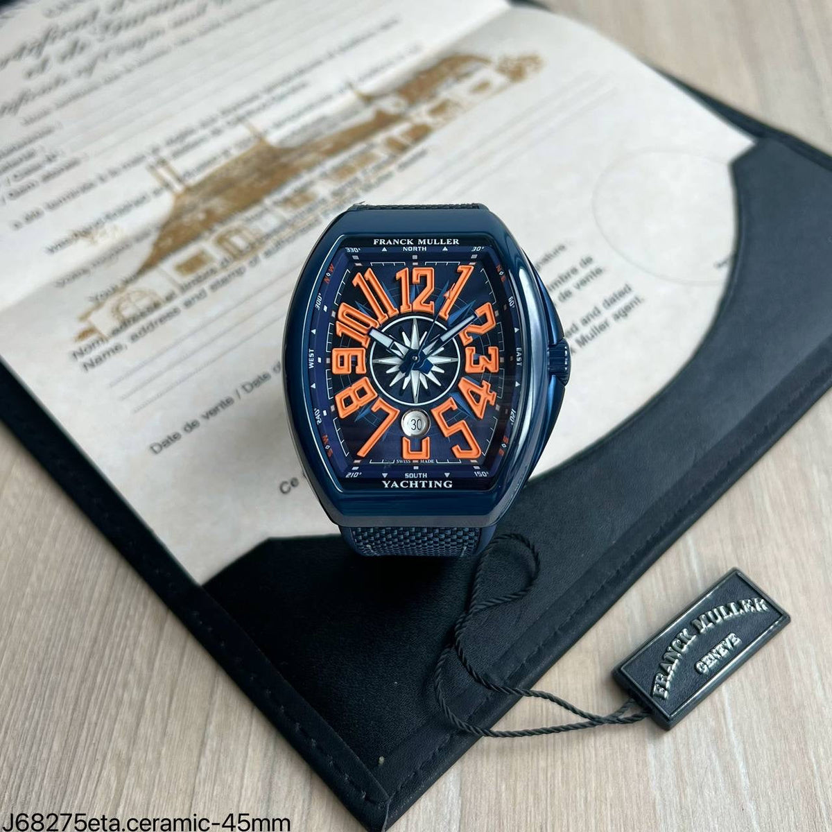 FRANCK MULLER VANGUARD CERAMIC AZUL 45MM SUPER CLONE