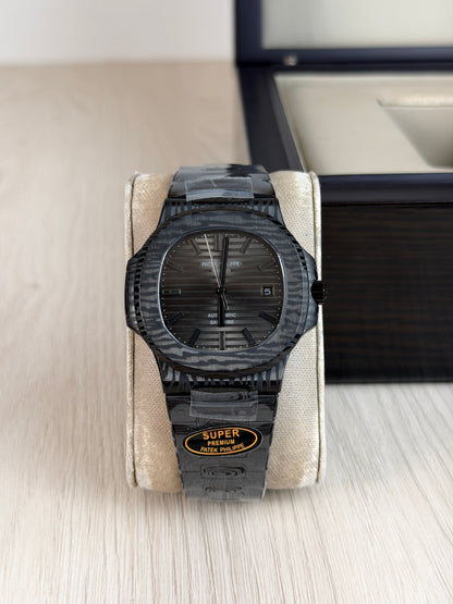 PATEK PHILIPPE NAUTILUS PRETO CINZA 40MM