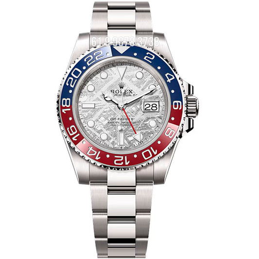 ROLEX GMT MASTER II PEPSI METEORITE 3285 ETA SUPER CLONE