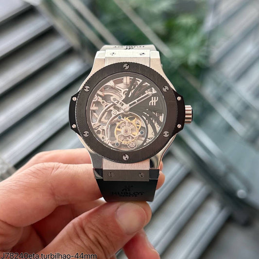 HUBLOT BIG BANG PRATA TOURBILLON 44MM SUPER CLONE