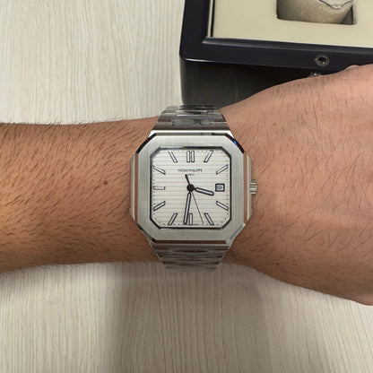 PATEK PHILIPPE CUBITUS PRATA BRANCO 45MM