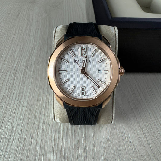 BVLGARI OCTO ROSE BRANCO 44MM