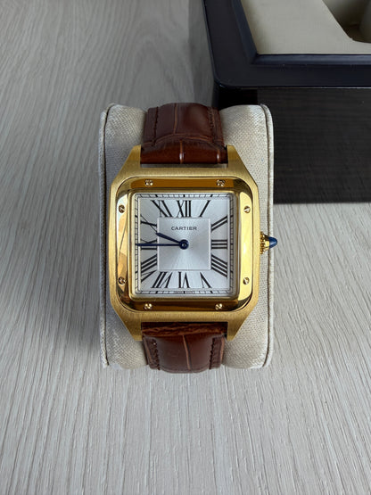 CARTIER SANTOS DUMONT DOURADO LARGE 31MM X 44MM