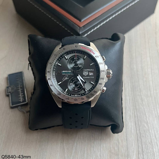 TAG HEUER CARRERA AMG PRATA CINZA 43MM