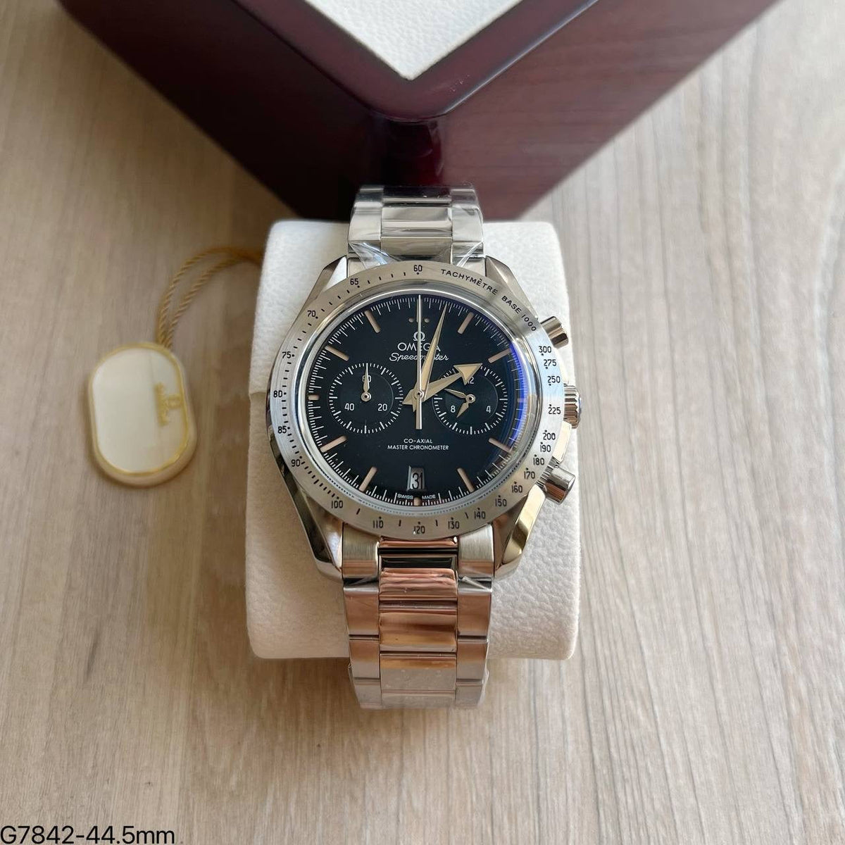 OMEGA SPEEDMASTER PRATA PRETO 44MM