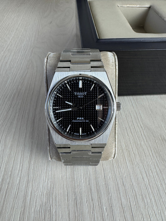 TISSOT PRX PRATA PRETO 40MM