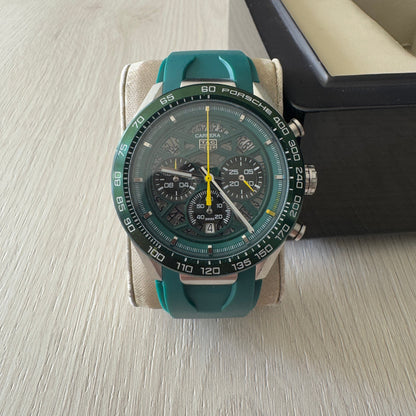 TAG HEUER PORSCHE PRATA VERDE 43MM